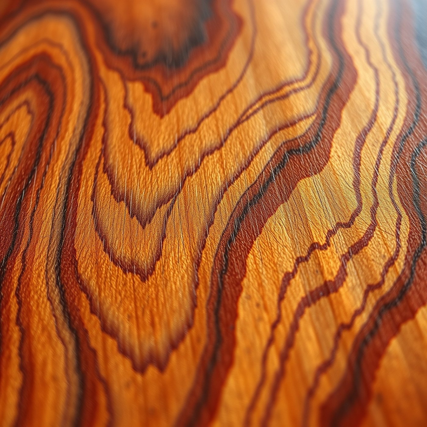 Macro of polished walnut grain